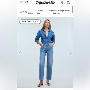 Madewell "The Perfect Vintage Jean"